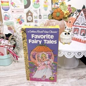 A Golden Book Video Classic Favorite Fairy Tales VHS Tape Cinderella & More 1990